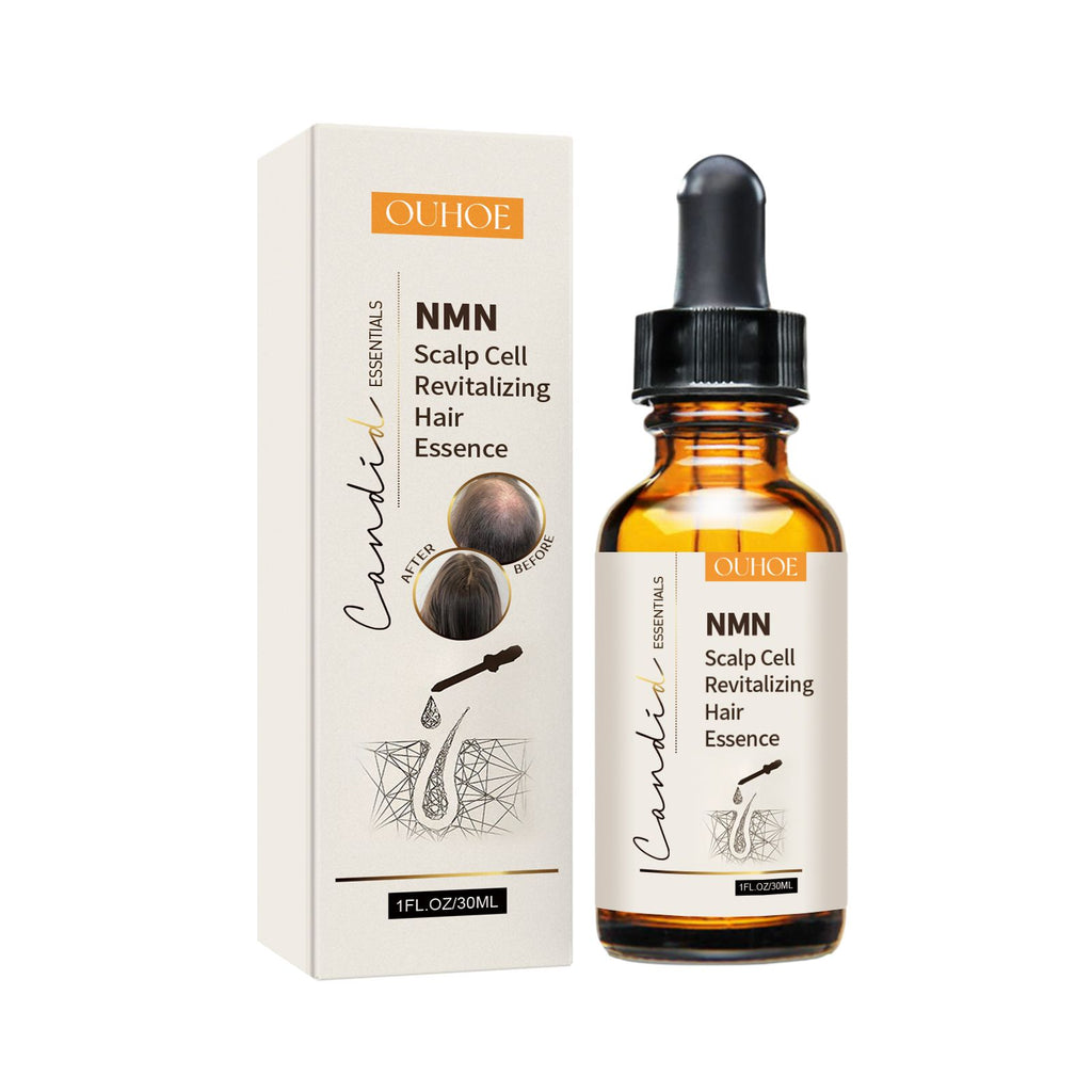 OUHOE NMN Scalp Revitalizing Hair Essence, Hair Care Strengthen And Strengthen Hair Hair Root Thickening Hair Moisturizing Essence