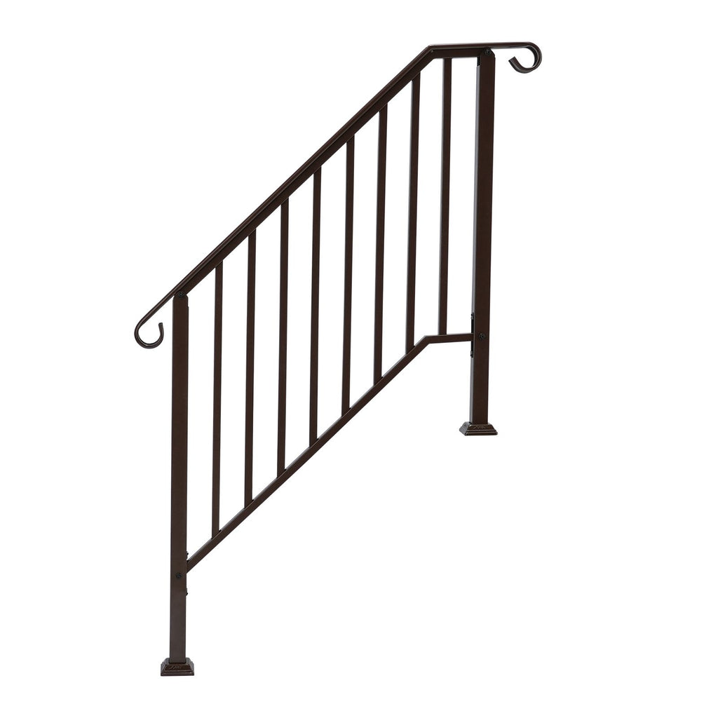 Outdoor 3 Level Iron Handrail Copper