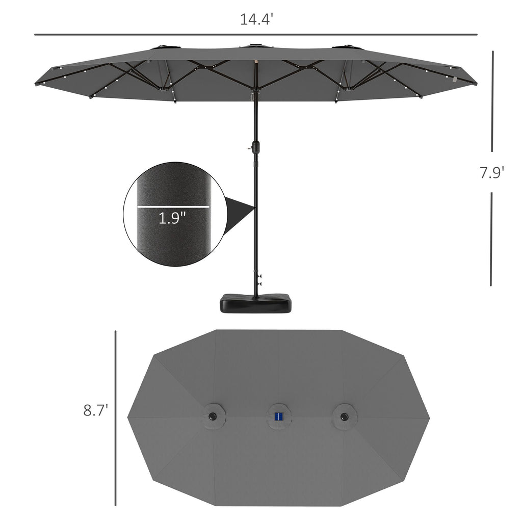 Outdoor beach umbrella/Double-Sided Sun Umbrella ( Amazon Shipping)