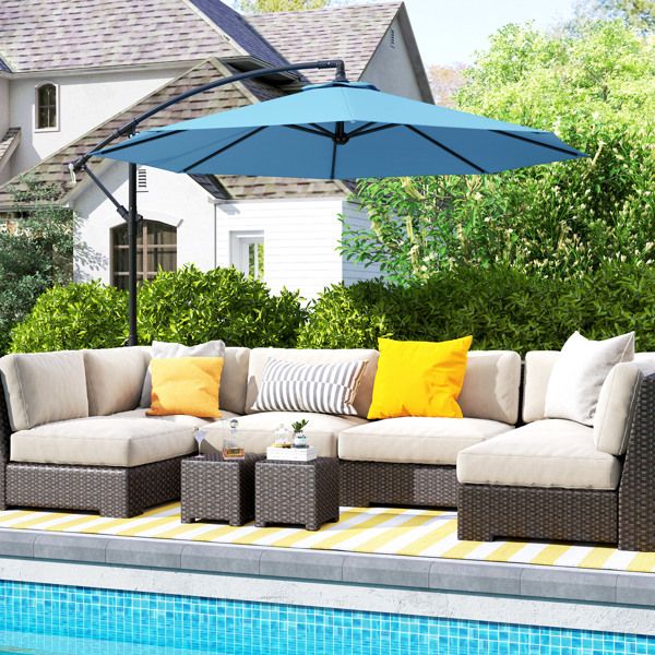 Outdoor beach umbrella/Double-Sided Sun Umbrella ( Amazon Shipping)