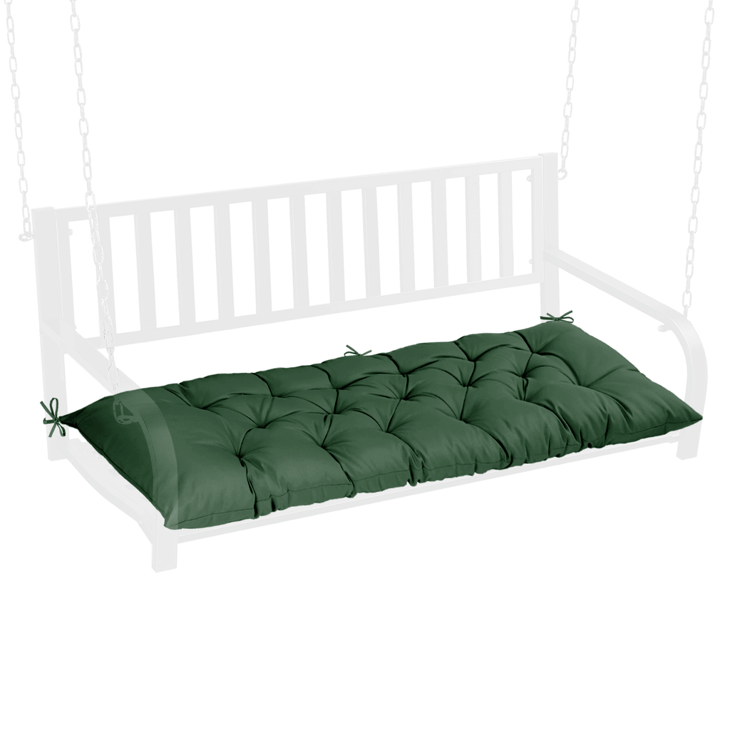 Outdoor Bench Cushion, 60 20 4 Inch, Tufted Waterproof Swing Cushion with Ties, for Patio Bench or Window Seat