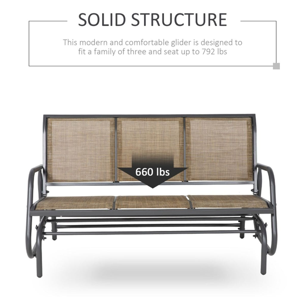 Outdoor courtyard seats for 3 people-Brown ( Amazon Shipping)Prohibited by WalMart