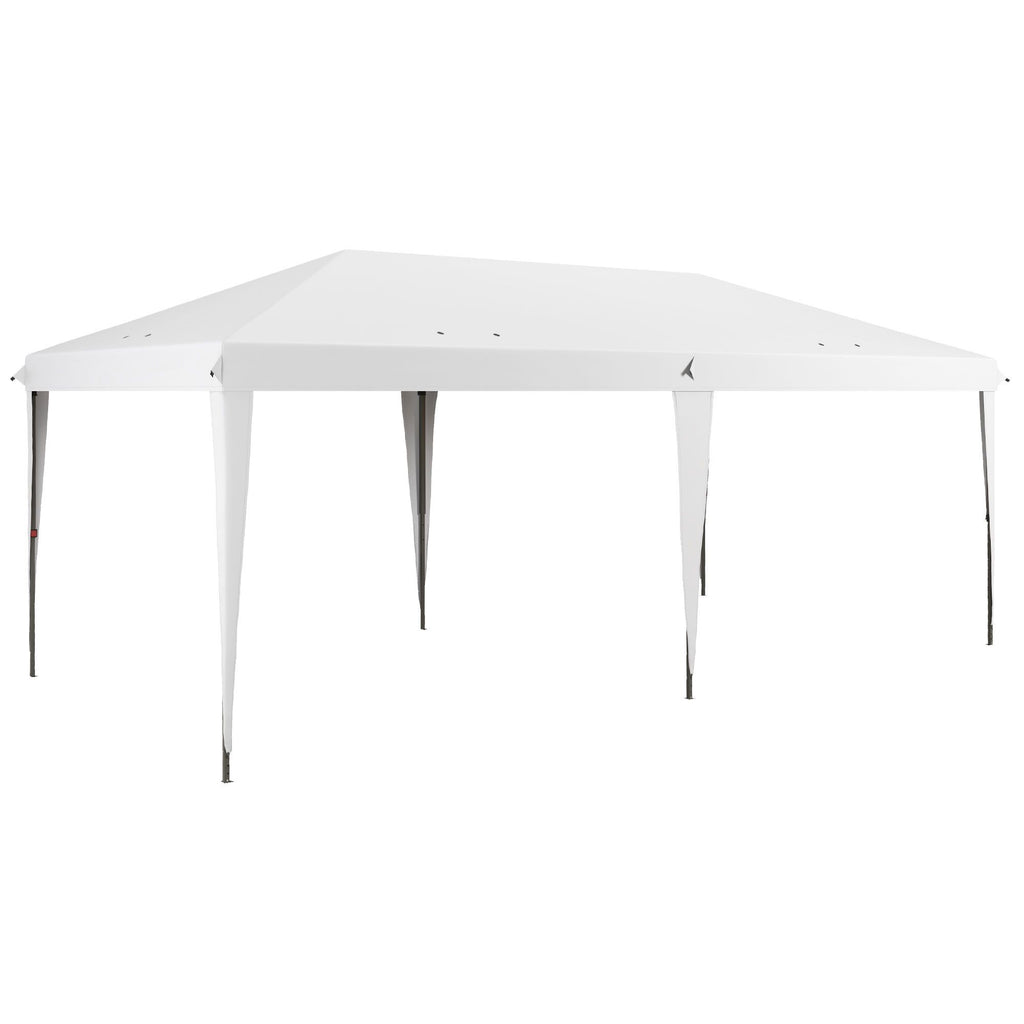 Outdoor Gazebo Pop Up Canopy 10x20 Party Tent White Carry Bag