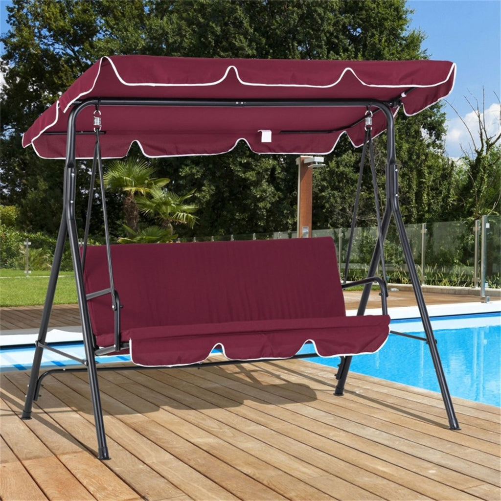 Outdoor Patio Swing Chair-Red ( Amazon Shipping) Prohibited by WalMart