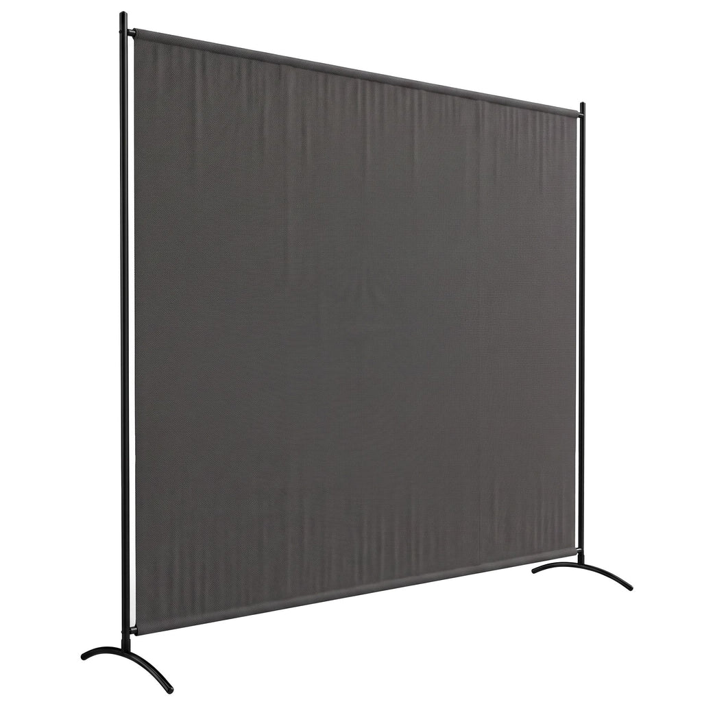 Outdoor Privacy Screen, 5.9FT Tall Room Divider with UPF30+ Protection, Freestanding Privacy Panel, Dark Gray