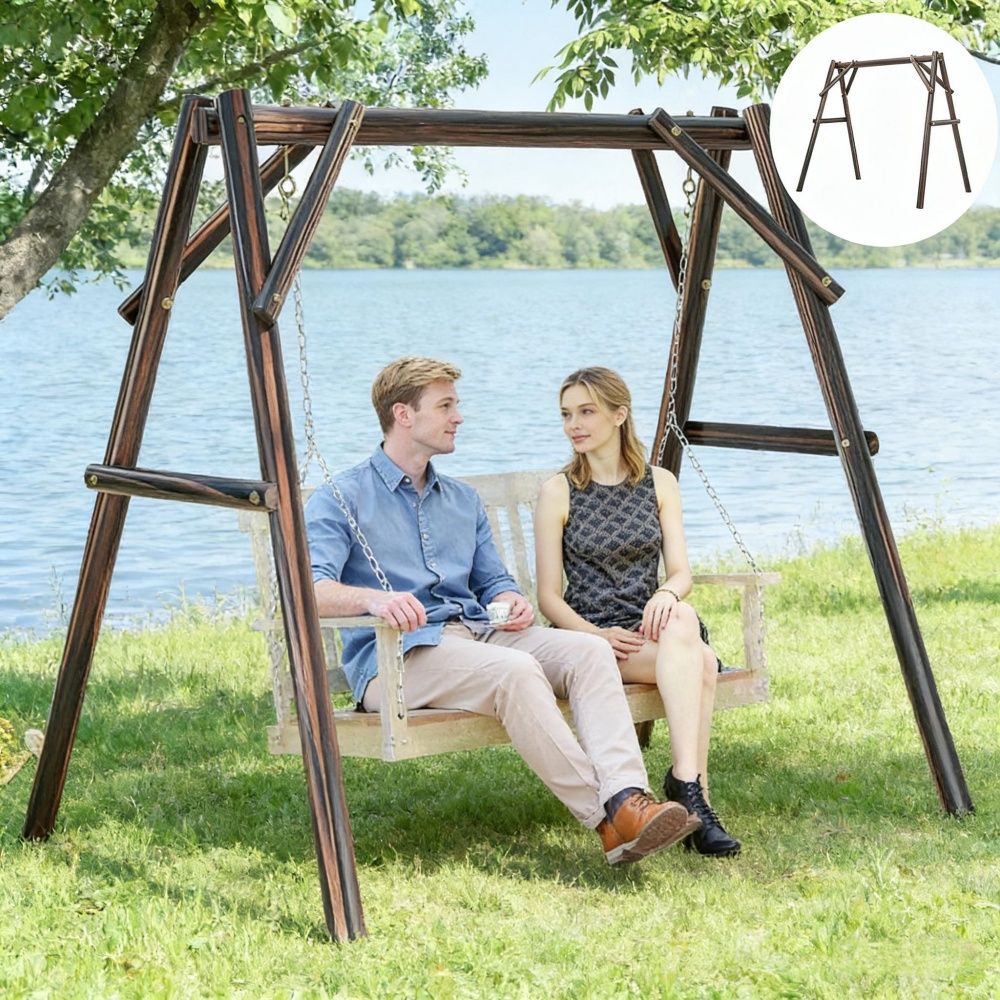Outdoor Swing Frame 78.7 Inches for Outdoor