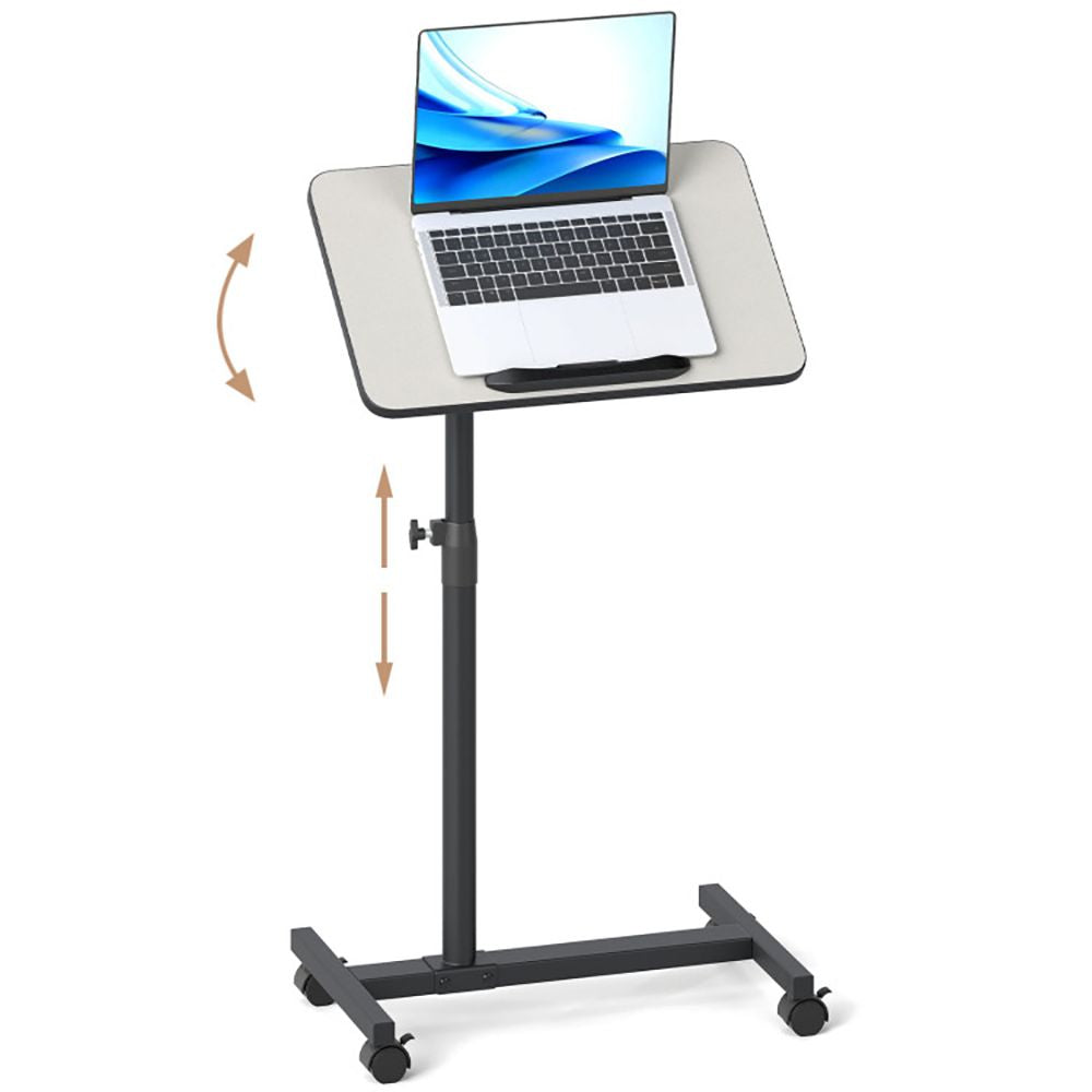 Over Bed Food Tray Small Rolling Computer Table Home office Furniture