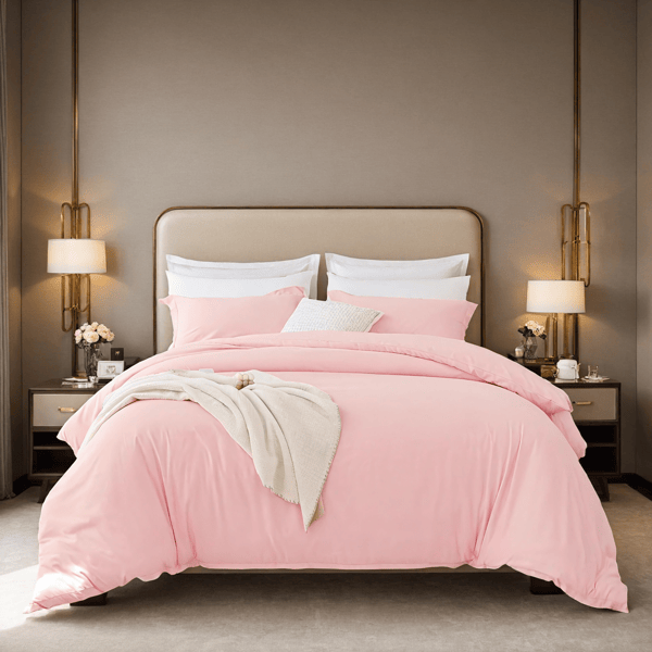 Oversized Duvet Cover Set Includes 1 duvet cover & 2 pillowcases. Features breathable, soft, and high-quality fabric in bohemian style. Combines luxury hotel elegance with minimalist design for versat