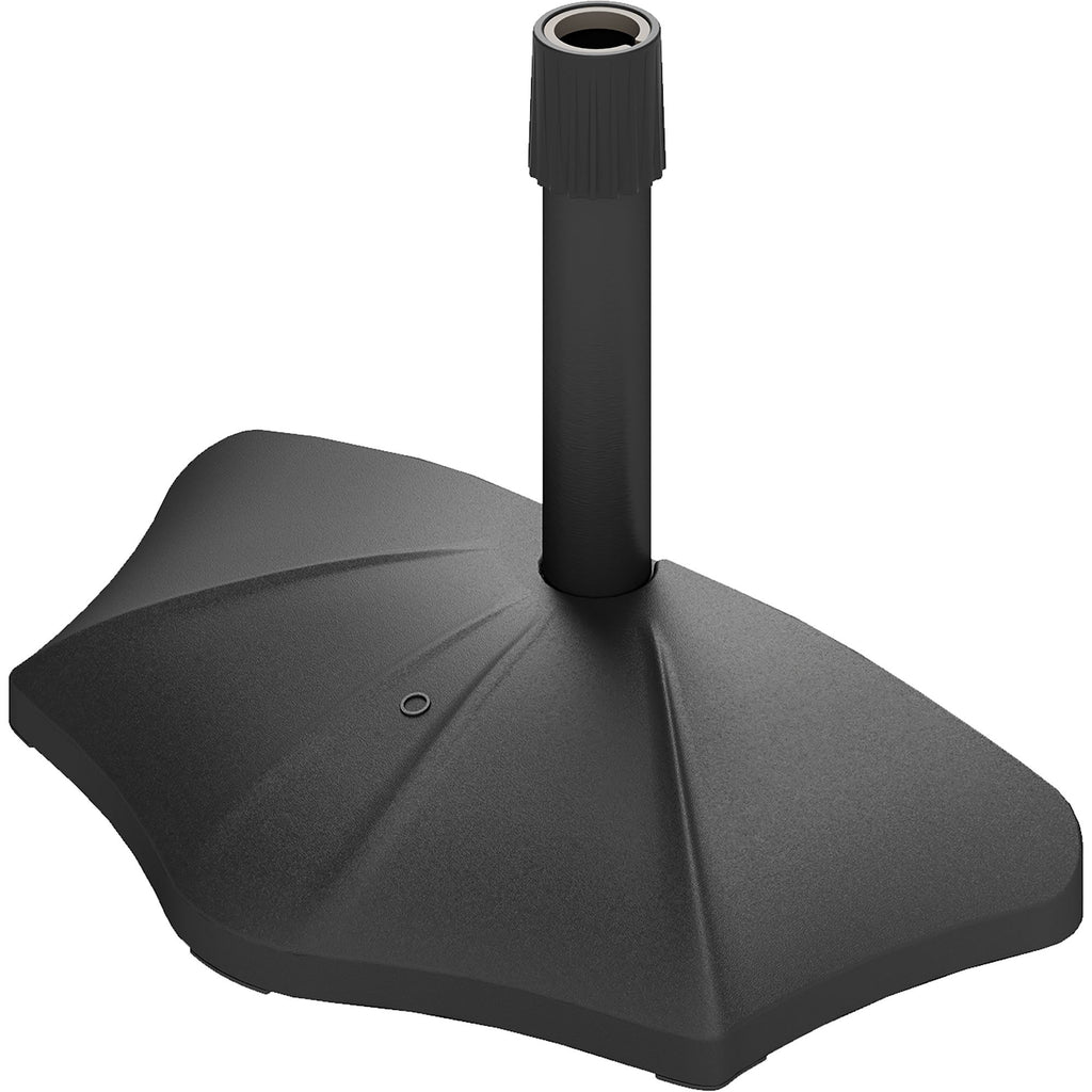 Patio Umbrella Base, 26 lbs Concrete Heavy Duty Umbrella Stand, Patio Umbrella Holder for 1.5"/1.9" Umbrella Poles for Outdoor, Lawn, Poolside, Black