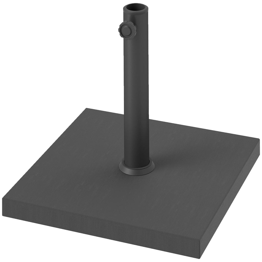 Patio Umbrella Base, 32 lbs Concrete Heavy Duty Umbrella Base, Outdoor Umbrella Stand Patio Umbrella Holder for 1.5"/1.9" Umbrella Poles for Outdoor, Lawn, Poolside, Black