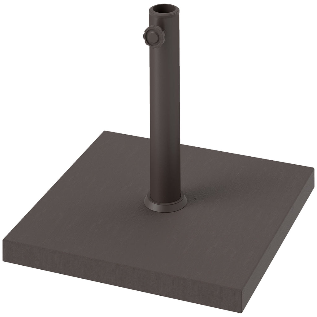 Patio Umbrella Base, 32 lbs Concrete Heavy Duty Umbrella Base, Outdoor Umbrella Stand Patio Umbrella Holder for 1.5"/1.9" Umbrella Poles for Outdoor, Lawn, Poolside, Brown