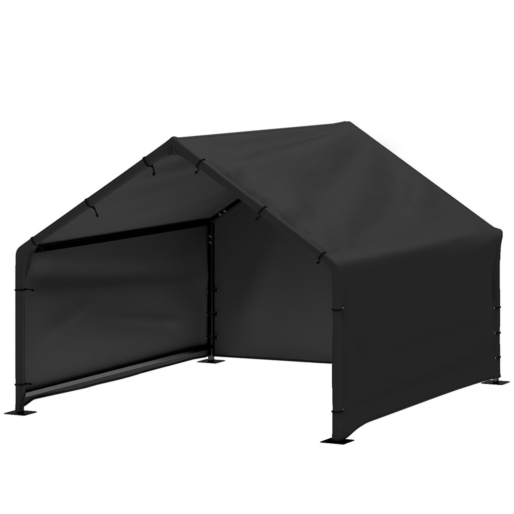 PawHut Dog Shade Shelter Outdoor, Dog House Outside with Canopy, Pet Tent for Small Medium Large Breeds