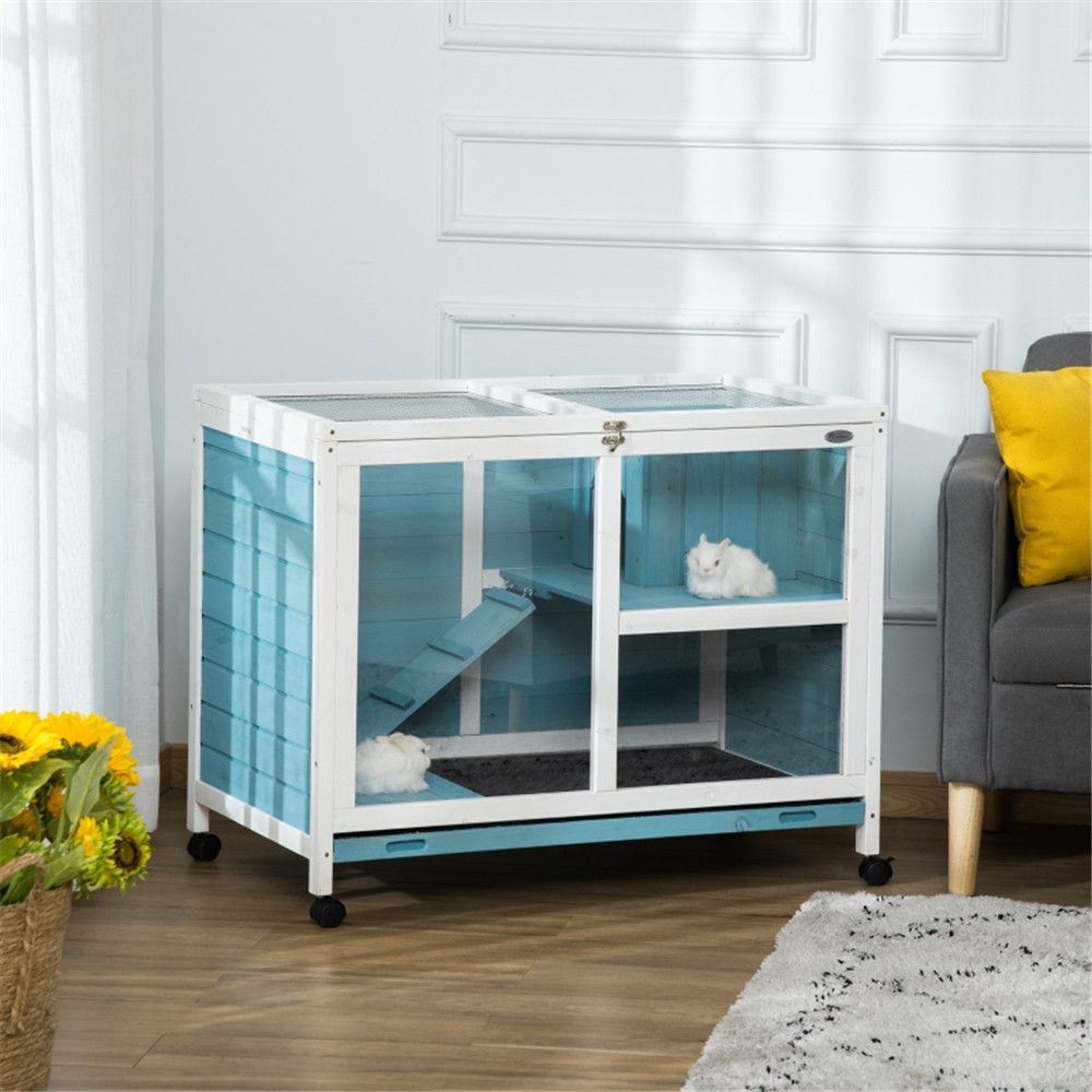 Pet cage /Wood Rabbit Hutch ( Amazon Shipping)(Prohibited by WalMart)