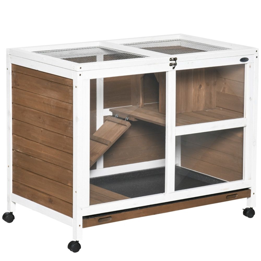 Pet cage /Wood Rabbit Hutch ( Amazon Shipping)(Prohibited by WalMart)