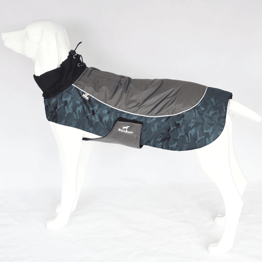 Pet Keep Warm Winter Jacket Dog Clothes for Traveling Hiking Camping-(blue, size M)