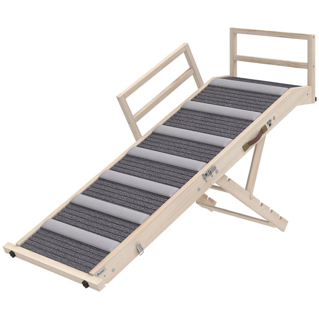 Pet Ramp with Adjustable Height and Heights 40.9 Inches X 15.4 Inches X 18.9 Inches