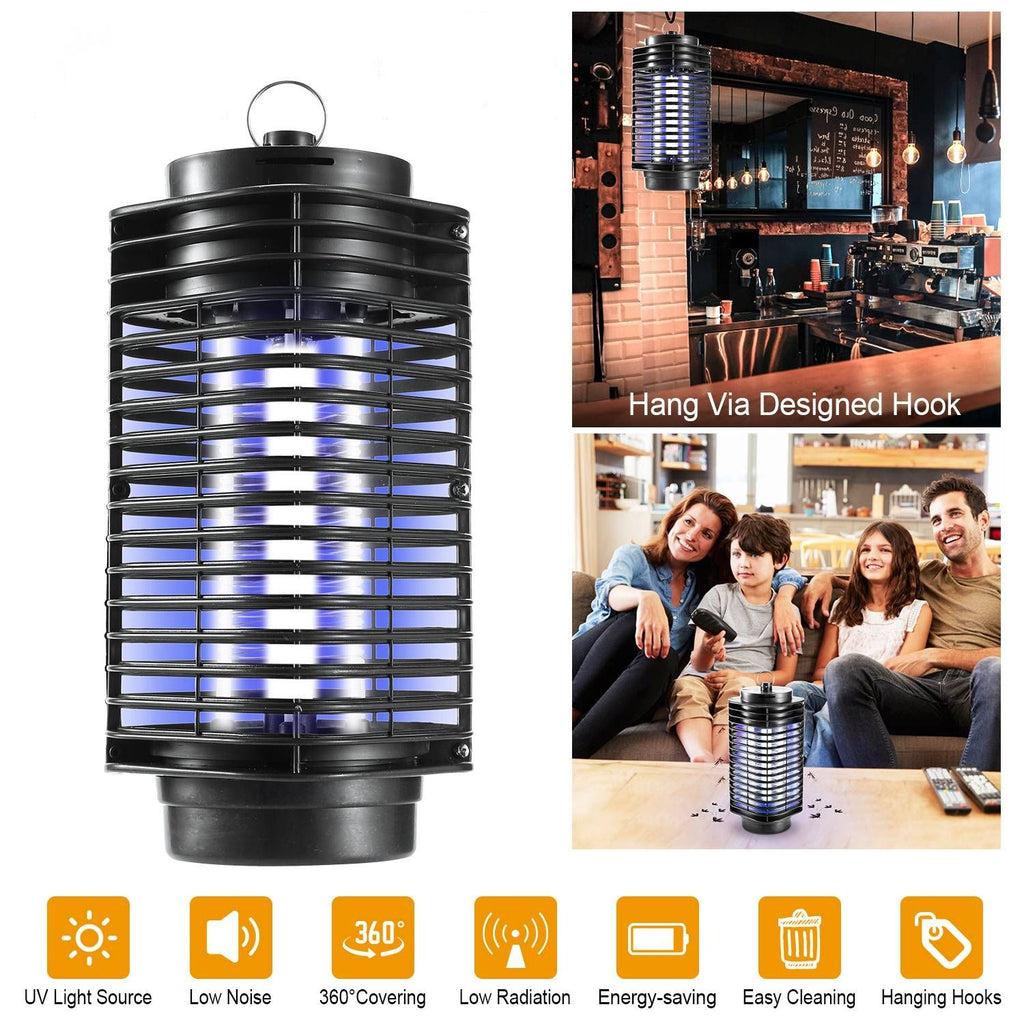 Photocatalyst UV Electric Bug Zapper, 360 Mosquito Killer Lamp Covers 215 Sq.Ft, Mesh Safety Shield Indoor Insect Trap for Bedroom Kitchen
