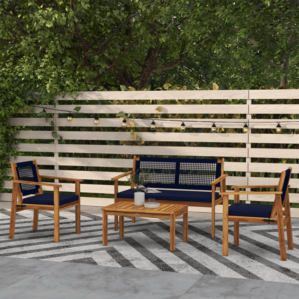 Pieces Patio Furniture Set