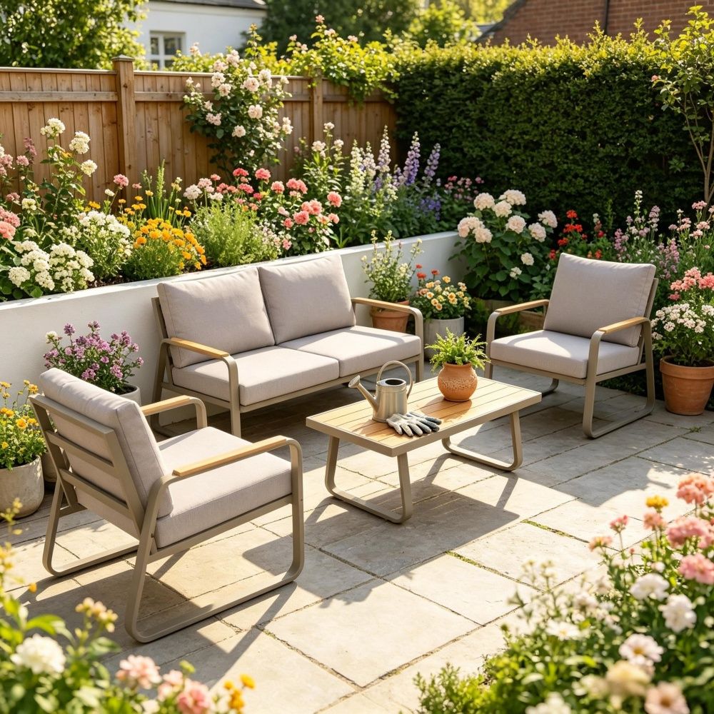 Pieces Patio Furniture Set