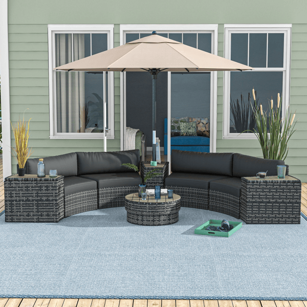 Pieces Patio Furniture Set