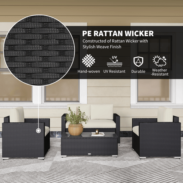 Pieces Patio Furniture Set