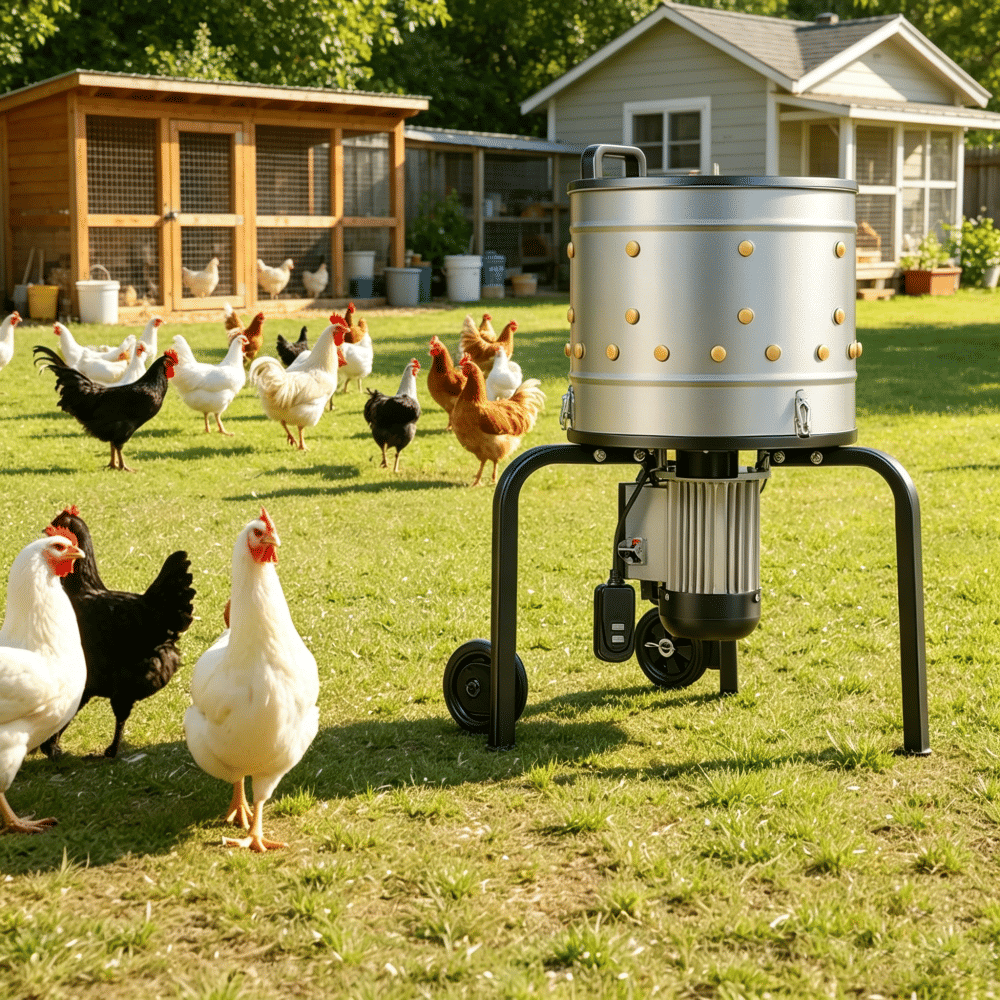 Plucker Machine with Easy to Clean and Space-Saving for Outdoor