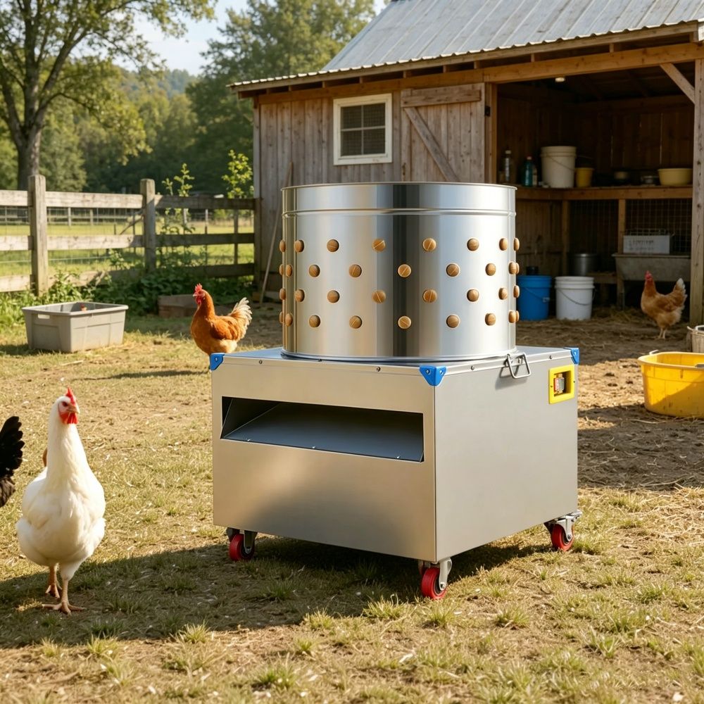 Plucker Machine with Easy to Clean and Space-Saving