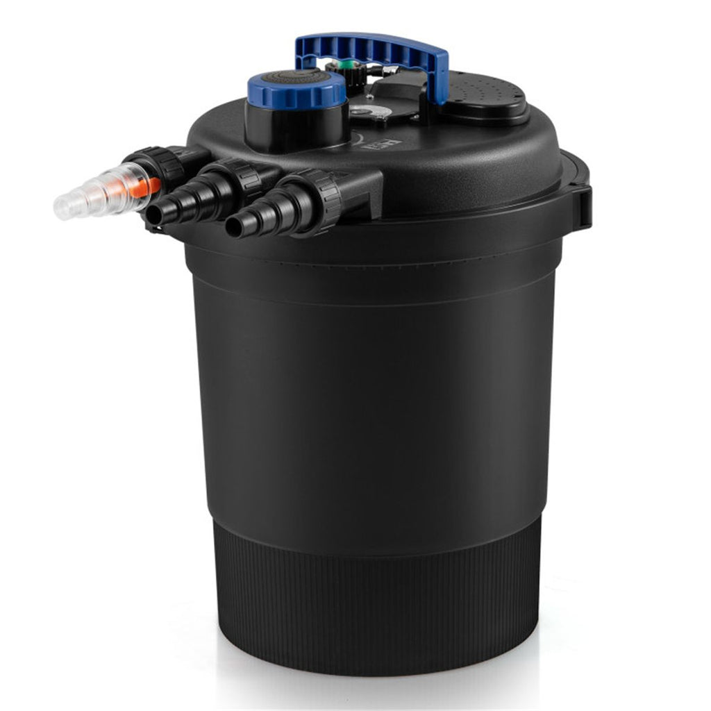 Pond Pressure Filter, 4 Removable Filter Sponges & Cleaning Indicator, 4000 GPH Max Flow Rate