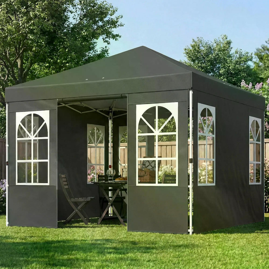 Pop Up Canopy Tent with Adjustable Height and Increment 115.4 Inches