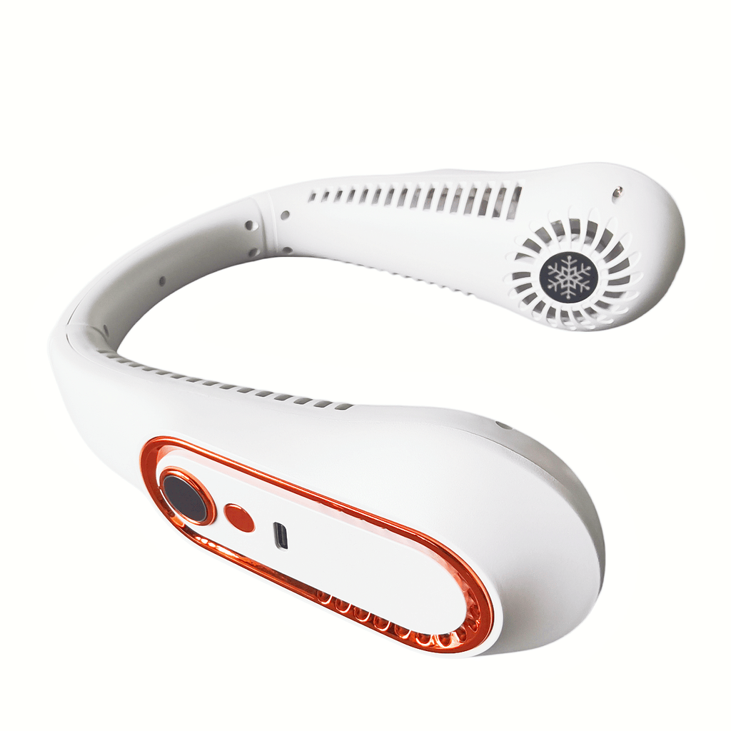 Portable 5 Speed USB Rechargeable Neck Fan Turbo Quiet Personal Bladeless Cooler Fan (US Logistics For USPS/DHL/Fedex/UPS. No designated logistics acceptedTK/TMEU only For self-pickup
