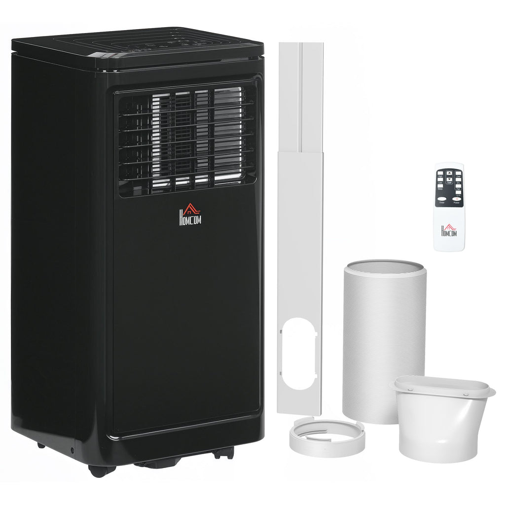 Portable Air Conditioner 8000 BTU AC Unit with Dehumidifier Fan Remote Control 24H Timer for 161Sq Ft Black