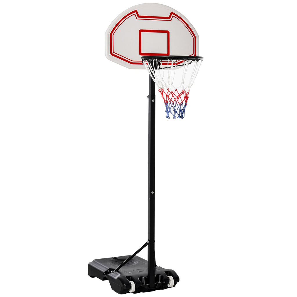 Portable Basketball Hoop System with 29in Backboard Wheels Height Adjustable for Indoor Outdoor