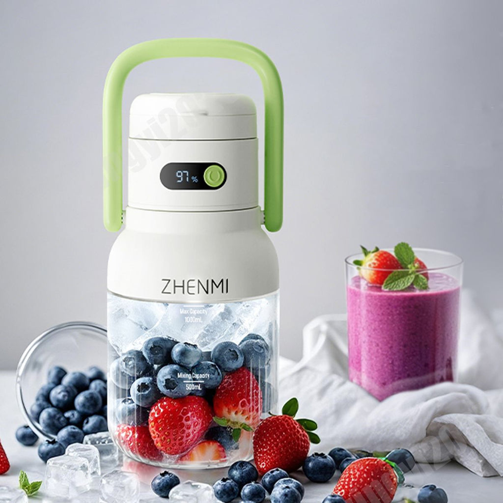Portable Blender, Personal Blender for Smoothies & Shakes, Cordless, 33oz BPA-Free Vessel, Leakproof Lid with Sip Spout, USB-C Rechargeable, Easy-to-Clean Parts, Green