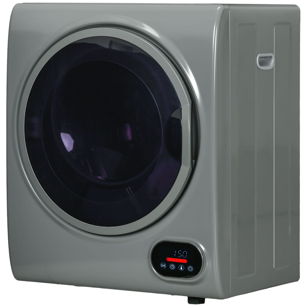 Portable Clothes Dryer 1.5 cu.ft with Intelligent Drying for Apartments Dorms RVs 850W Charcoal Gray