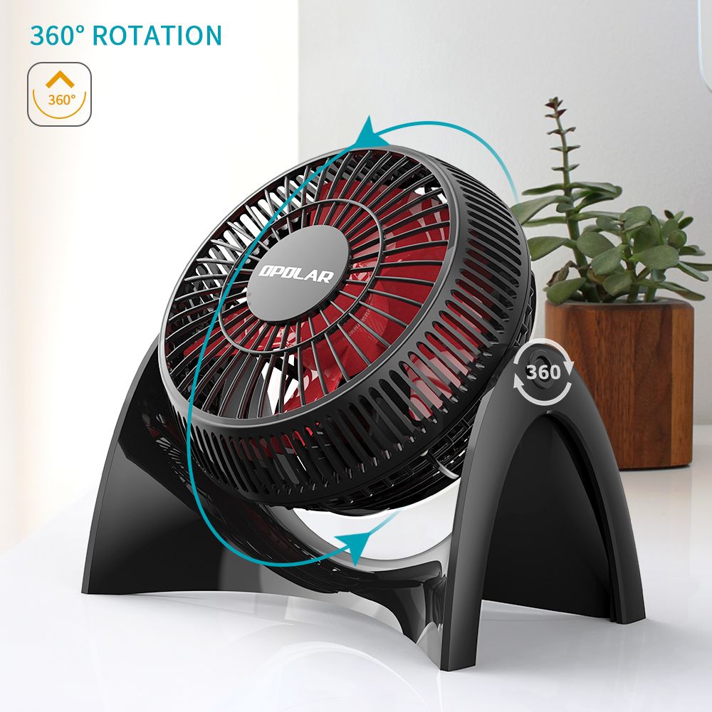Portable Desk USB Fan, Super Quiet, Maximal 40db, Perfect Table Fan, Small Size, 2 Speeds, 360° Rotating Free Adjustment Personal Fan for Home,Office and Dorm