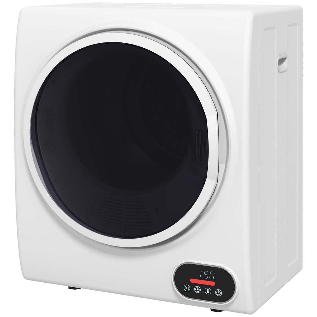 Portable Electric Clothes Dryer 1.5 cu.ft Compact Laundry Dryer 850W for Apartments White