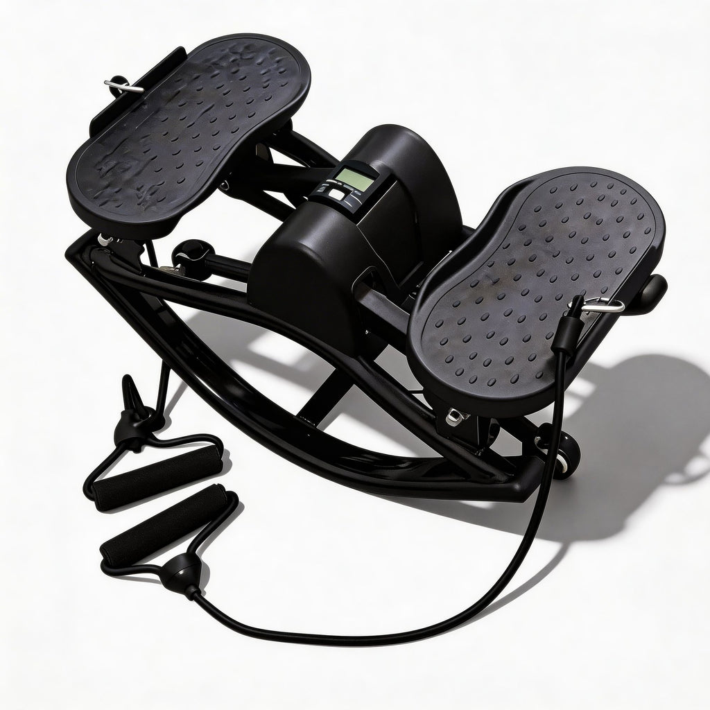 Portable Mini Stair Stepper for Home Workout, Low-Impact Elliptical Step Machine with Quiet Hydraulic System, Non-Slip Pedals, Digital Monitor & Compact Design for Full Body Exercise, Ideal for Small
