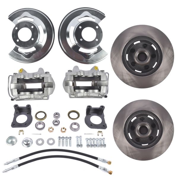 Power Disc Brake Conversion Kit Front for Ford Mustang 1964 1965 1966 1967 V-8 Drum Brake Spindles