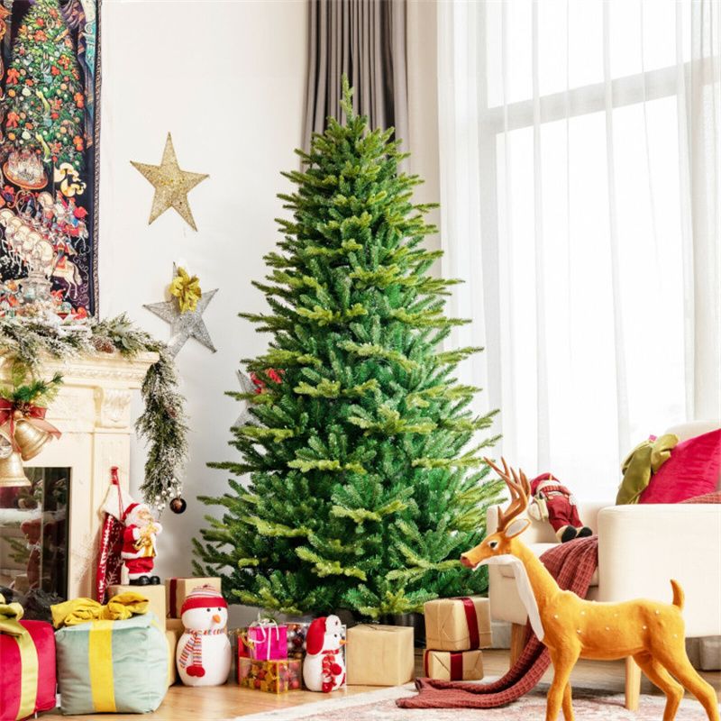 Pre-lit Artificial Hinged Christmas Tree with APP Controlled LED Lights