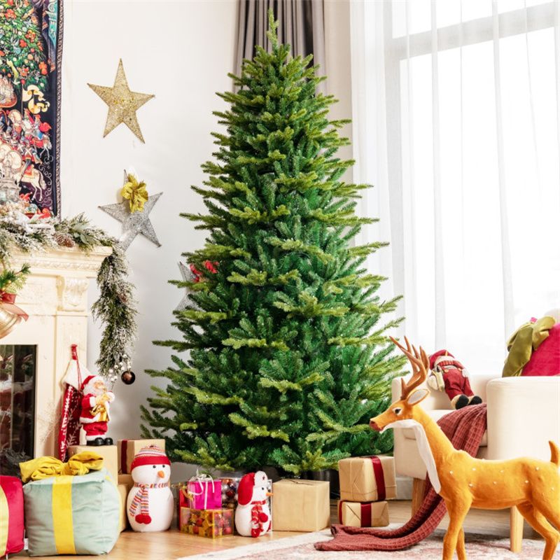 Pre-lit Artificial Hinged Christmas Tree with APP Controlled LED Lights