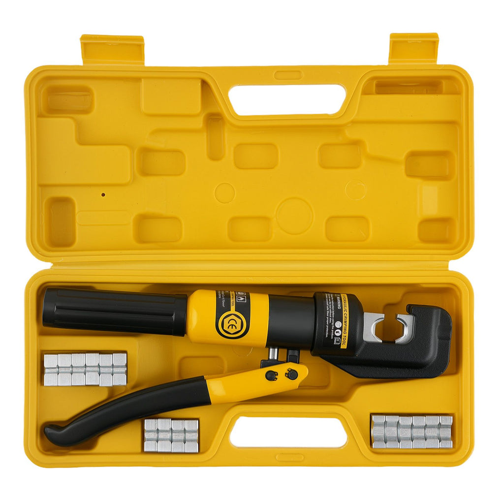 Professional Wire Crimping Tool Set 12AWG-2/0AWG with 9 Dies and Storage Case