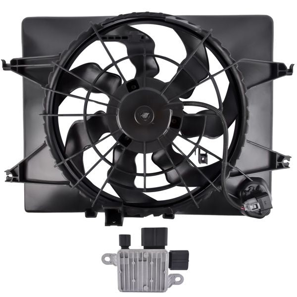Radiator Condenser Fan Assembly 253802T500 for Hyundai Sonata Kia Optima 2.4L l4