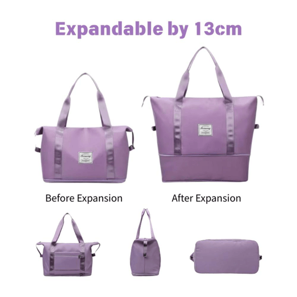 Rainproof, portable, wear-resistant, large-capacity beach bag travel bag