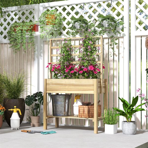 Raised Garden Bed/Garden Bed, Galvanized Planter