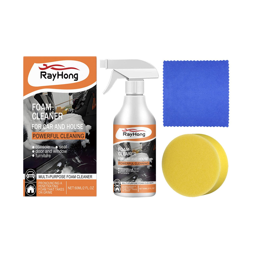 Rayhong Multi-Purpose Foam Cleaner For Cars, Interior Steering Wheel Plastic Fabric Seat Stain Cleaner