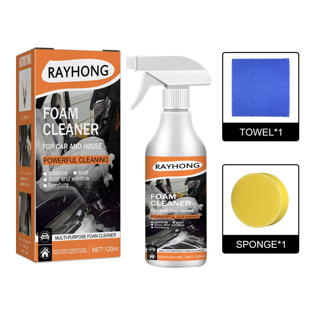 Rayhong Multi-Purpose Foam Cleaner For Cars, Interior Steering Wheel Plastic Fabric Seat Stain Cleaner