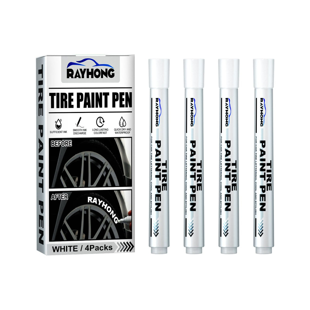 Rayhong Tire t Pen, Car Tire Letter Pen Decorative Modification Supplies Graffiti Tracing Birthmark Pen