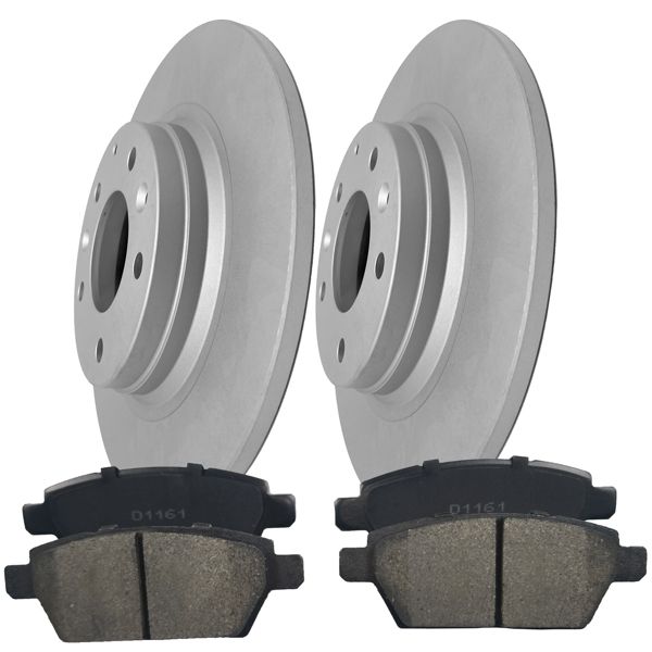 Rear Brake Rotors And Ceramic Pads For Ford Fusion MKZ Zephyr Mazda 6 Milan