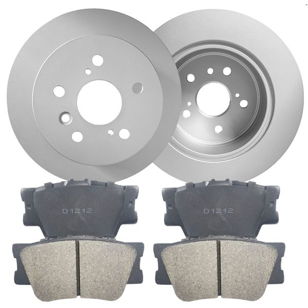 REAR Disc Rotors Brake Pads for 2008 - 2011 Toyota Camry Avalon Lexus ES350