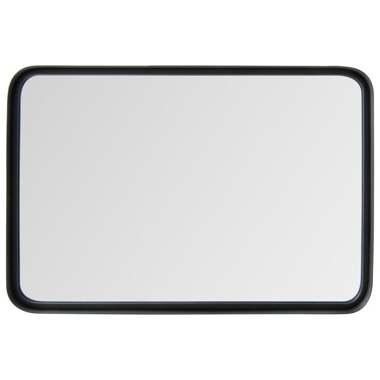 Rectangular Wall Mount Bathroom Mirror with Solid Steel Frame